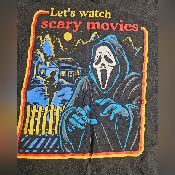 HALLOWEEN Ghost Face Graphic Tee Size Medium - Picture 1 of 8